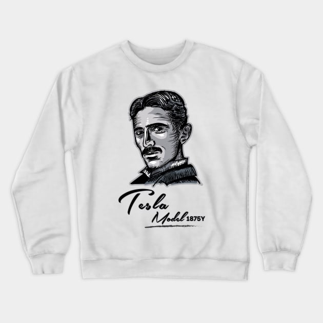 Tesla model 1875Y Crewneck Sweatshirt by Frispa